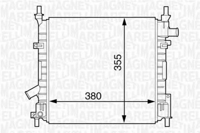 MAGNETI MARELLI 350213124300 -  Радиатор, охлаждение двигателя